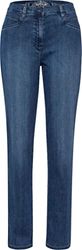 Raphaela by Brax Caren Light Denim Jeans, Stoned, Slightly Used, 46K voor dames, Stoned, licht gebruikt, 38