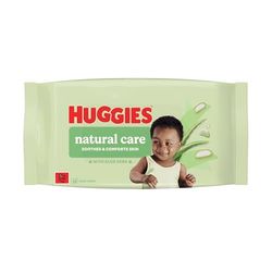 Huggies Natural Care Plastic Free Baby Wipes, Single Pack