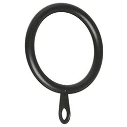 Merriway bh06185 cortina para barra de cortina anillo fijo EYE BLACK METAL Interior Dimension 50 mm OD 60 mm, juego de 8 piezas