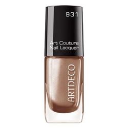 ARTDECO Art Couture Nail Lacquer – Smalto per unghie con effetto vinile lucido & Perfect Coat Brush – 1 x 10 ml