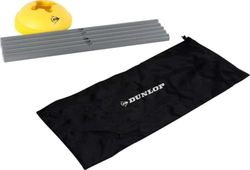 Dunlop 8711252139364 - Set di 16 Ostacoli per coordinazione, rapidità e praticità, con Custodia, Colore: Grigio