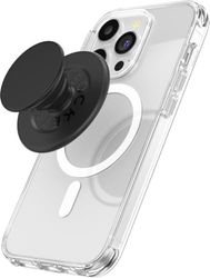 PopSockets: PopGrip Round per Magsafe - Anello Adattatore per MagSafe Incluso - Supporto e Impugnatura per Telefoni Cellulari e Custodia con un Top Intercambiabile - Black
