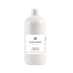 Óleo portador de girassol orgânico - 1 litro - 100% puro