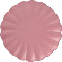 Ciao - Composteerbare FSC kartonnen borden (diameter 20 cm), 8 stuks, oudroze diameter 20, 34740