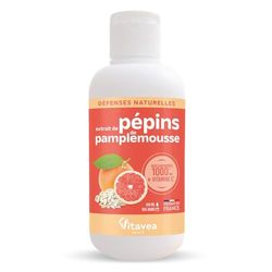Vitavea - Extrait de Pépins de Pamplemousse + Vitamine C - Booste les défenses naturelles - Forte concentration en bioflavonoïdes - Immunité - 100 ml - 100 jours - Fabriqué en France