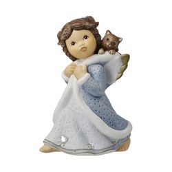 Goebel Angel Figurine Purring Companion - Winter Angels Nina & Marco
