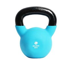 BILDER- Kettlebell 8kg con Impugnatura Ergonomica e Antiscivolo, Pesi in Ghisa con Rivestimento in Neoprene, Ideale per Esercizi e Allenamento Forza Cardio e Funzionale, Attrezzi Palestra Casa Fitness
