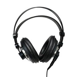 AKG K240 MKII Professionele semi-open over-ear studiohoofdtelefoon, zelfafstellende hoofdband, high-performance design, 3 mm en 1/4" adapter - zwart en blauw