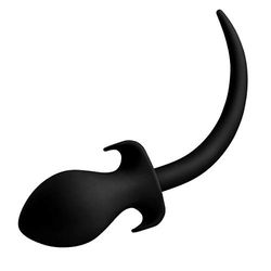 XR Brands AE998,Woof XL Siliconen Puppy Tail Butt Plug,1 stuk (pak van 1),zwart