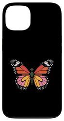 Monarch Butterfly Pixel Art Retro Games Gamer Ragazzi Ragazze Custodia per iPhone 13