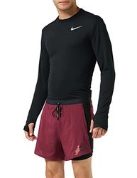 Nike FLX Stride 2In1 Hyb FF Gx Shorts, Pantaloncini da Uomo, Dark Beetroot/Black/Reflect Bl, S