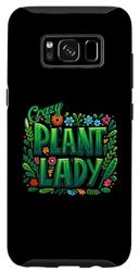 Carcasa para Galaxy S8 Crazy Plant Lady divertido diseño amante de la jardinería