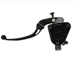 ACCOSSATO Pompe d'embrayage forgée19X20 avec bac intégré, Levier articulé Long Noir (Bouton+Levier) pour Suzuki GSX-R 1000 de 2007 à 2008, CC 1000