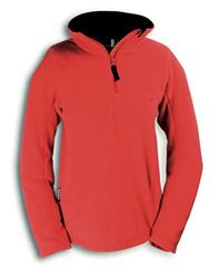 Tatonka Essential Donna Pullover Sharon Lady Pullover in Pile Rosso Ciliegia 44