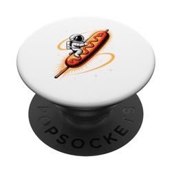 Astronauta Espacio Corn Dogs Snack Hotdog Planeta Estrellas PopSockets PopGrip Adhesivo