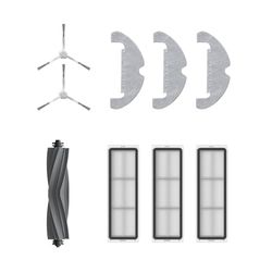 Dreame Kit d'accessoires pour robot D10 Plus Gen2 comprenant 3x serpillières, 3x filtres, 2x brosses latérales, 1x brosse principale, accessoires originaux Dreame