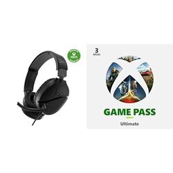 Turtle Beach Recon 70 Black Xbox + Xbox Game Pass Ultimate 3 Mois