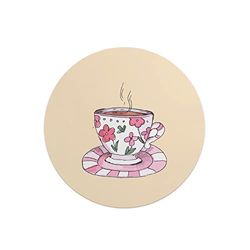 Questo Casa, Round Digital Printed Mouse Pad, Non-Slip Base, for Office and Home, Diameter:22cm