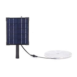 VoltShine Bande lumineuse solaire LED 2 + 5 m 2 700 K 50 W : illumine vos espaces de manière écologique et efficace. Parfaite pour l'extérieur, apporte chaleur et style avec son design polyvalent et