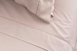 Fantasy Sateen Modern Taupe - Set di lenzuola per letto da 180 a 260 x 280 cm, con 2 cuscini, 50 x 110 cm