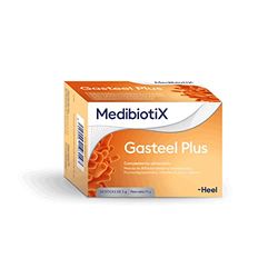MedibiotiX - Gasteel Plus, Complemento Alimenticio con Prebióticos, Probióticos con BPL1 y Vitamina D, Contribuye a la Salud y Molestias Digestivas, Celíacos o Colon Irritable - 30 Sticks
