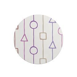 Questo Casa, Round Digital Printed Mouse Pad, Non-Slip Base, for Office and Home, Diameter:22cm