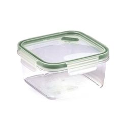Snips, Recipiente cuadrado para alimentos 0,80 LT Contenedor en Tritan Renew, Envase para Alimentos en Plástico reciclado 15 x 15 x 7,50 cm, Made in Italy, 0% libre de BPA y ftalatos