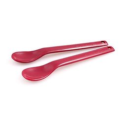 HOMECRAFT Maroon Spoons, Small, Pack of 10
