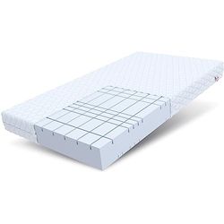 FDM Pearl Matelas 100x200 cm Mousse à Mémoire de Forme Épaisseur 16 cm Fermeté H4 Matelas à Deux Faces 7 Zones de Confort Housse Lavable Oeko-TEX Hypoallergénique