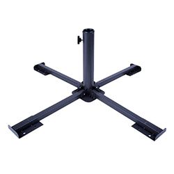 Aktive 53991 inklapbare metalen standaard, 86 x 86 x 34 cm, buisdiameter 38 en 48 mm, zwart