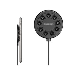 PHILIPS - Wireless Charger - DLP9016U/0 - QI Technology - Anti-Slip Suction Cups - Black