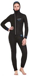 DIVER LADY WETSUIT BLACK/BLUE 7mm S/2