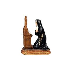 DRW Santa Rita Pregando in Ginocchio 10 cm Resina