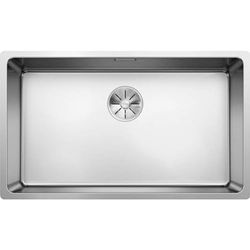 BLANCO ANDANO 700-U 522971 Lava-louça para montagem debaixo do balcão, balde debaixo do balcão, com sistema de drenagem InFino, aço inoxidável acetinado