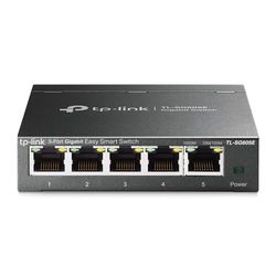 TP-Link TL-SG605E Switch Ethernet Gigabit 5 Ports Gigabit Hub RJ45, Switch Manageable, Boitier Métal, Plug-and-Play, durable et silencieux