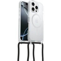 Otterbox Coque React Series Necklace MagSafe pour iPhone 16 Pro, Coque de Protection Ultra Fine avec Collier réglable et Amovible, testé Selon Les Normes Militaires, Transparent