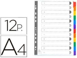 EXACOMPTA st. 1 x A4 kartongdelare med 12 tangenter 2312E