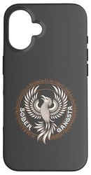 Funny SOBER GANGSTA AA Family Sobriety Gangster Phoenix Rise Case for iPhone 16