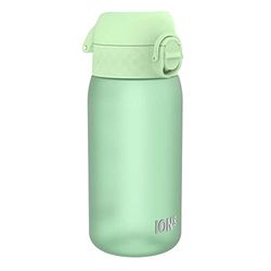 Ion8 Gourde Enfant, 350ml, Anti-Fuite, Facile à Ouvrir, Verrouillage Sécurisé, Lavable en Lave-Vaisselle, Sans BPA, Poignée de Transport, Facile à Nettoyer, Carbone Neutre, Vert