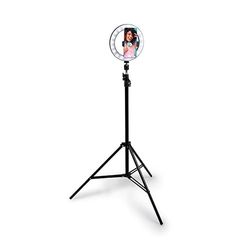 Anneau Lumineux avec trépied réglable et 3 Niveaux de luminosité, idéal pour Selfies et appels vidéo Professionnels.