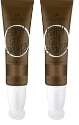 Essence Cosmetics Baby Got Bronze Terra Abbronzante Liquida, Lunga Durata, Definizione, Semplice da Struccare, Naturale, 10 ml (Confezione da 2)