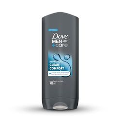 DOVE MEN + CARE for Men Plus Care Clean Comfort Body and Face Wash 400ml