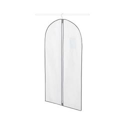 Compactor Housse Longue pour Vêtements, Fermeture Zippée Anti-Poussière, Blanc, 60 x H. 137 cm, RAN631