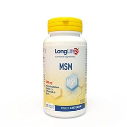 LongLife® MSM | MSM con vitamina C e bioflavonoidi | 2000mg OptiMSM® per dose giornaliera | Alto dosaggio | Vegano e senza glutine