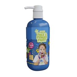 Natural Face & Finger Paint - Flacone di vernice a pompa manuale 1000 ml - Blu