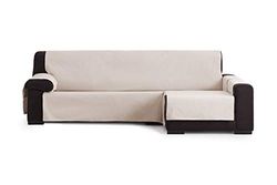 Eysa Garona Protect Capa de sofá, 90% algodão 10% poliéster, 01/bege, Chaise Longue 240 cm