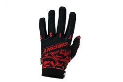 CIRCUIT Equipment Guantes Negro/Rojo