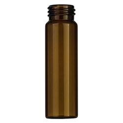 Macherey & Nagel ML-1542 - Bottiglia filettata in vetro, N 24, fondo piatto, marrone, capacità 40 ml, diametro 27,5 mm, altezza 95 mm, confezione da 100 pezzi