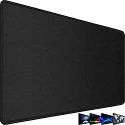 AREYTECO Grote gaming muismat, 80 cm x 39,9 cm, duurzame, verlengde grote muismat met gestikte randen, antislip basis, waterdicht, grote muismat voor gamer, kantoor, thuis, nevel