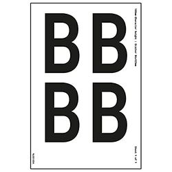 One Letter Sheet - B - 23mm Character Height - 300x200mm - Self Adhesive Vinyl